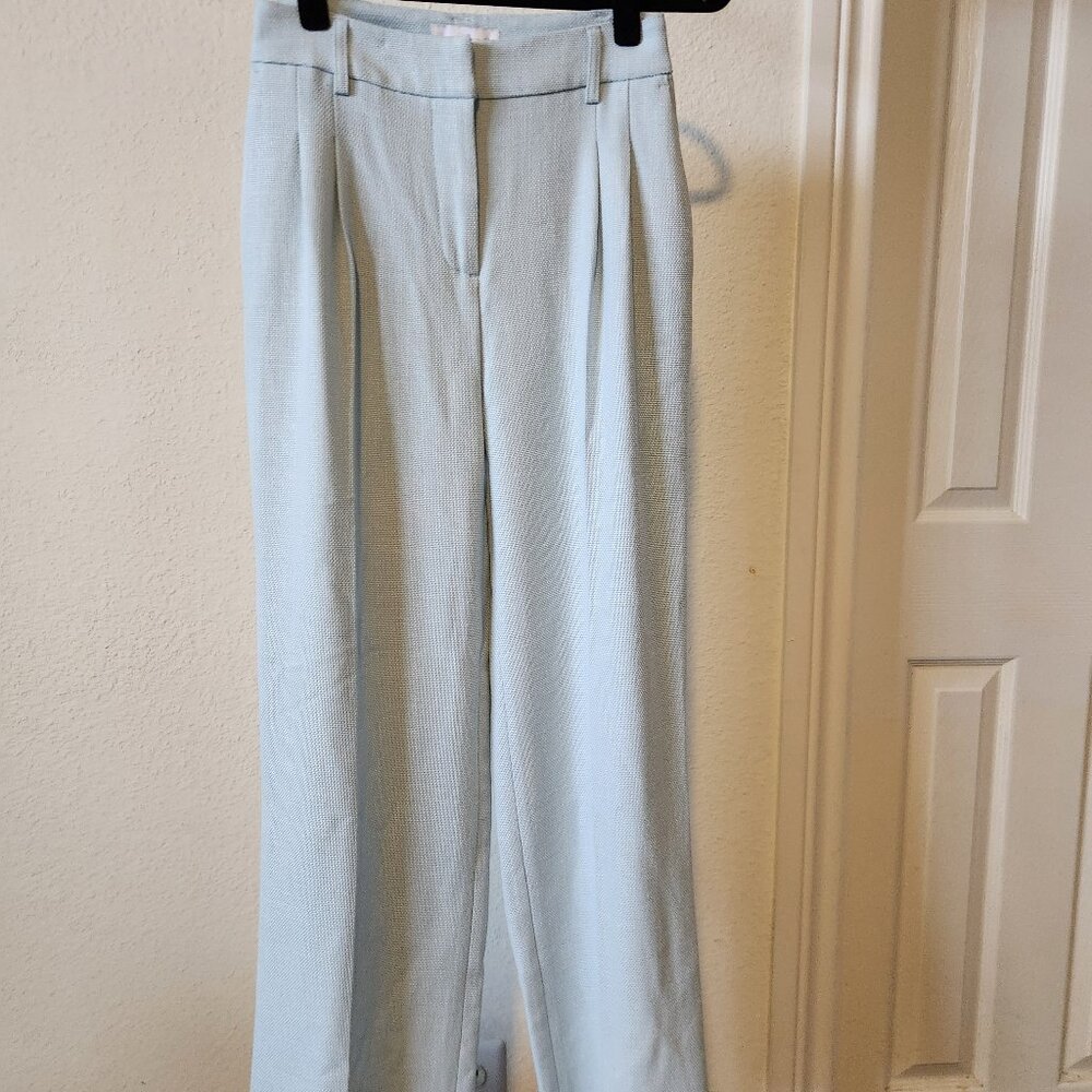 House of Harlow Baby Blue Wide Leg Pants Size 2